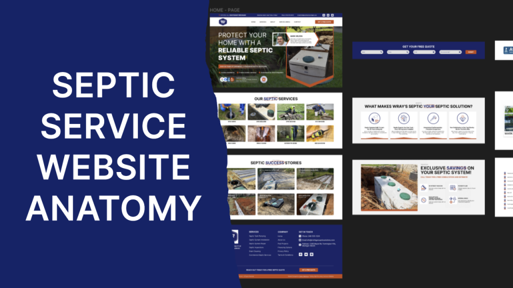 Septic service website anatomy
